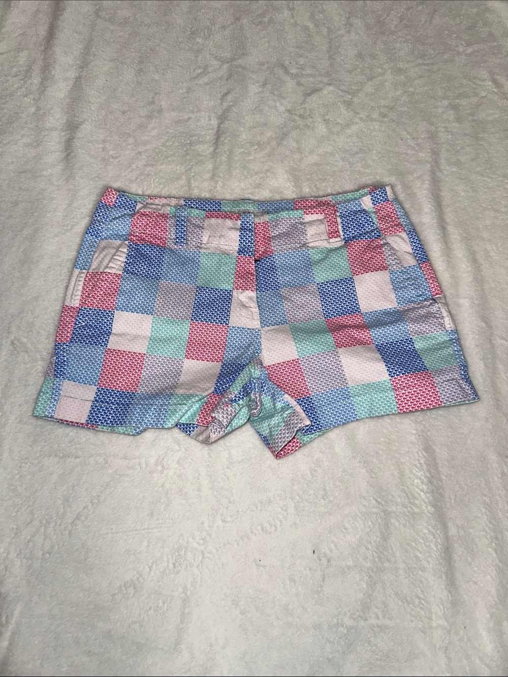 Vineyard Vines Pastel Check Plaid Shorts - Pink, Blue, Mint, Lavender